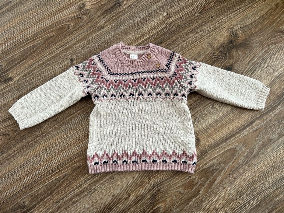 Ciepły sweterek H&M rozm. 86