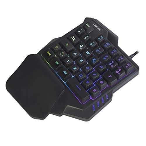 LogiLink ID0181 Klawiatura mechaniczna do gier LED USB Mac OS mała RGB