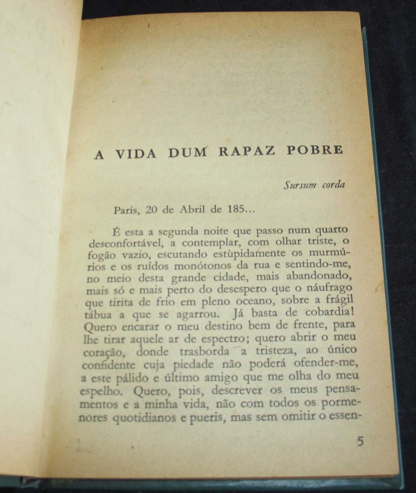 Livro A Vida Dum Rapaz Pobre Octávio Feuillet