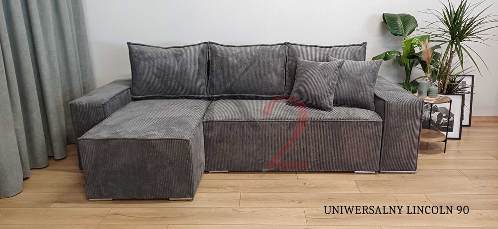 Narożnik FABIO Bonell sztruks USB rogówka sofa szybka dostawa +gratis