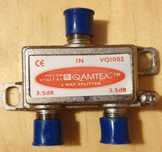 Divisor de 2 vias suporta frequências de 5 a 1002 MHz QAMTEX
