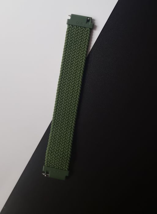 Pasek plecionego materiału 20 mm do zegarka Samsung, Huawei, Amazfit,