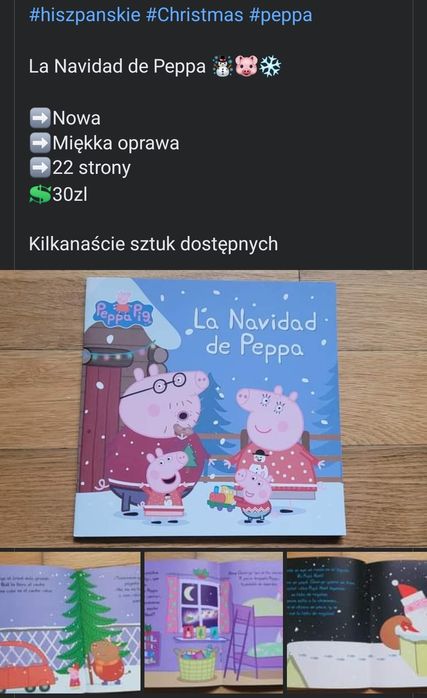 La Navidad de Peppa peppa w języku hiszpańskim dla dzieci