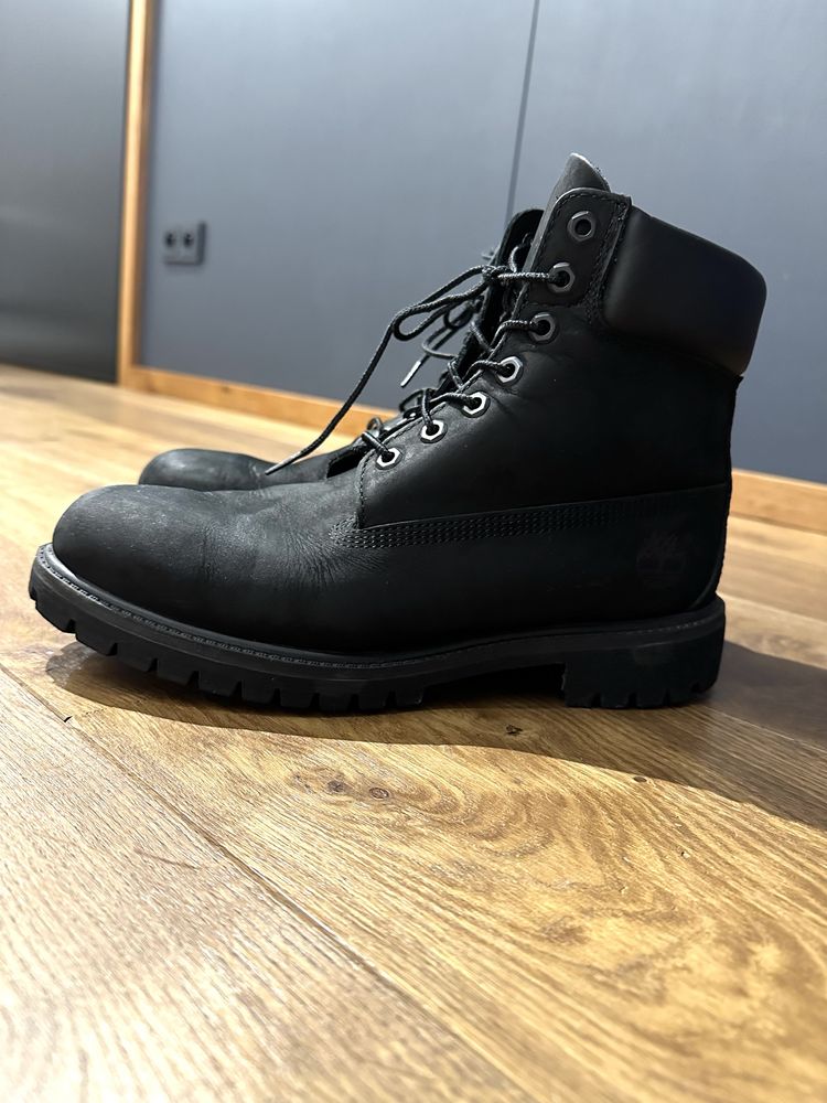 męskie buty Timberland Premium 6 Inch Boot Black w rozmiarze EU 43