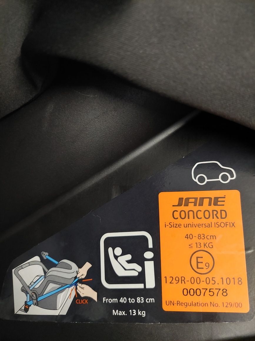 Jane crosswalk + ovo koos + ovo Concord AIR i-size + base isofix