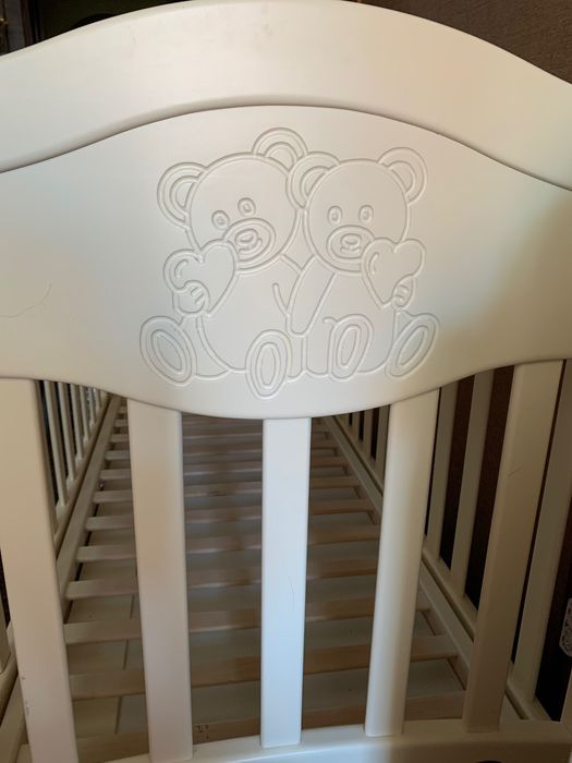 Дитяче ліжко Angelo Lux 120х60 з ведмедиками + матрац