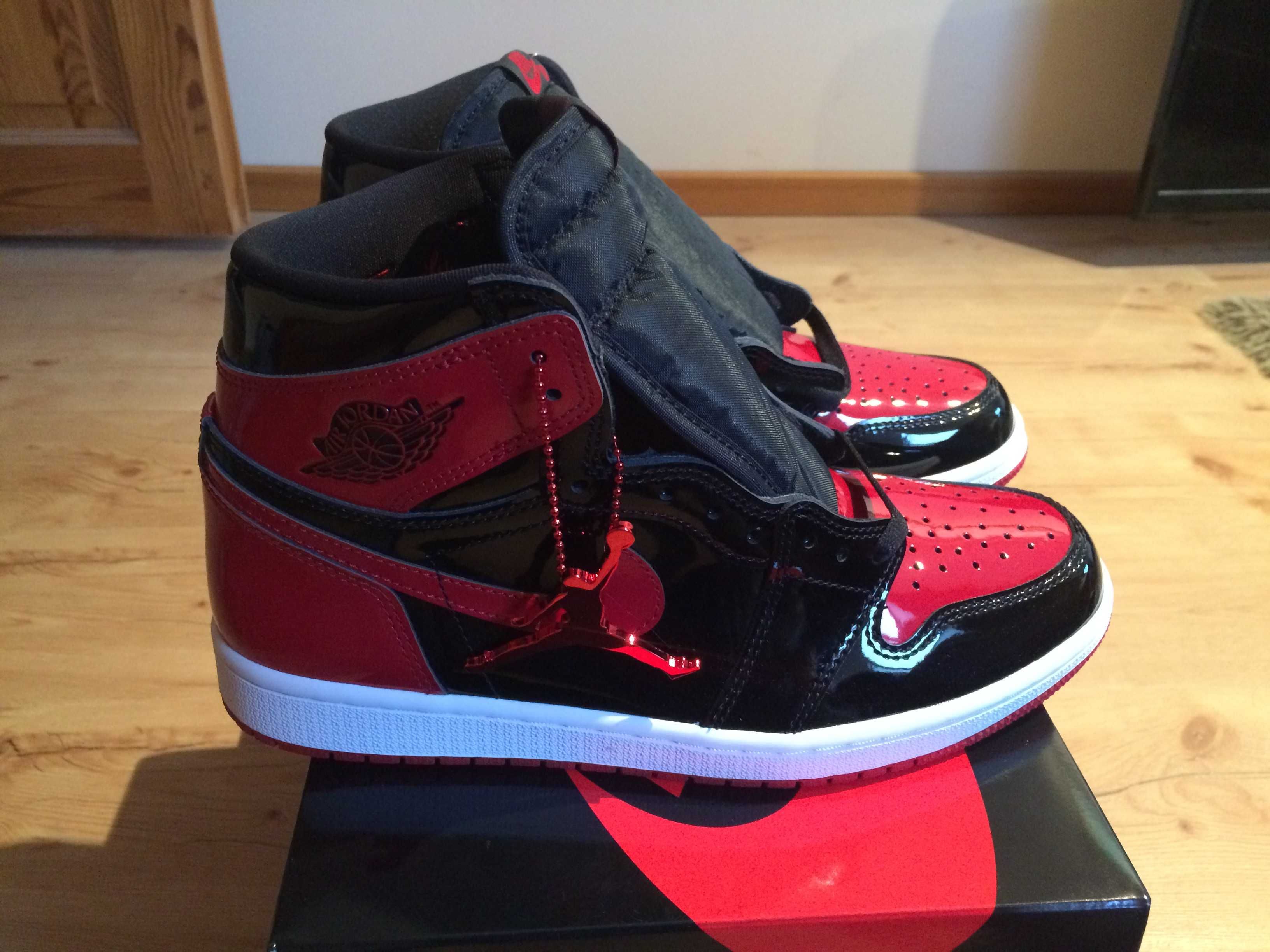 NOWE Air Jordan 1 High OG Patent Bred r.42,5 (9US)