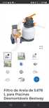 Filtro areia piscina Bestway 5768 litros /hora
