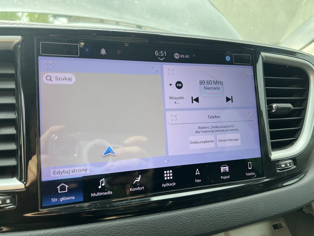 Konwersja radia Harman/Panasonic USA EU Jeep Dodge RAM Chrysler