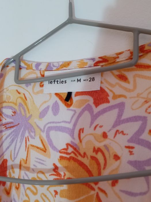 Vestido longo lefties com padrão