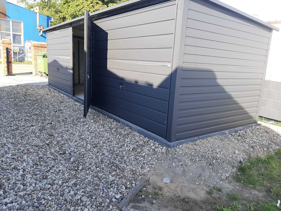 Garaż Blaszany , Wiata , Magazyn Schowek -Garaże Blaszane -Maj-Blach