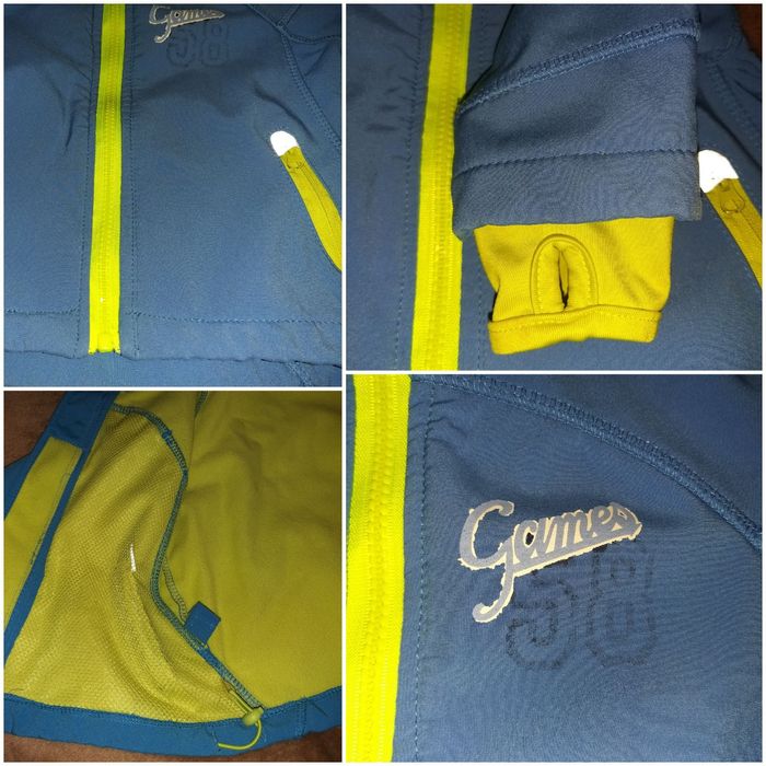 Kurtka niebieska rozm. 80 buty rozm. 23 chłopiec