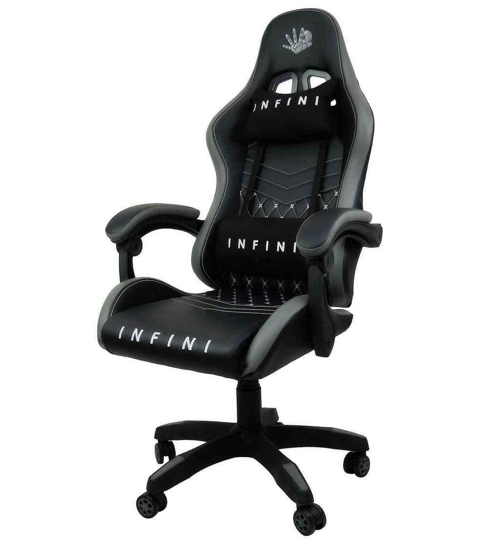 Fotel dla gracza do komputera Infini Five Grey