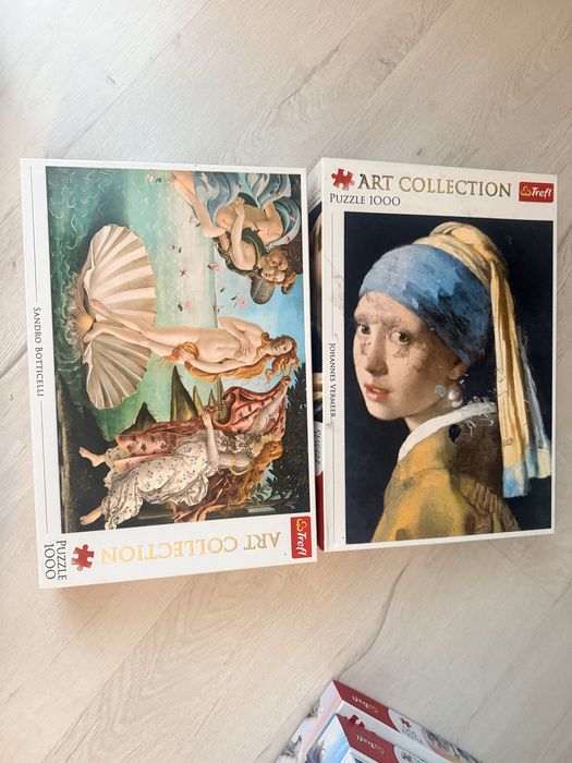 Puzzle art collection johannes wermeer sandro botticelli