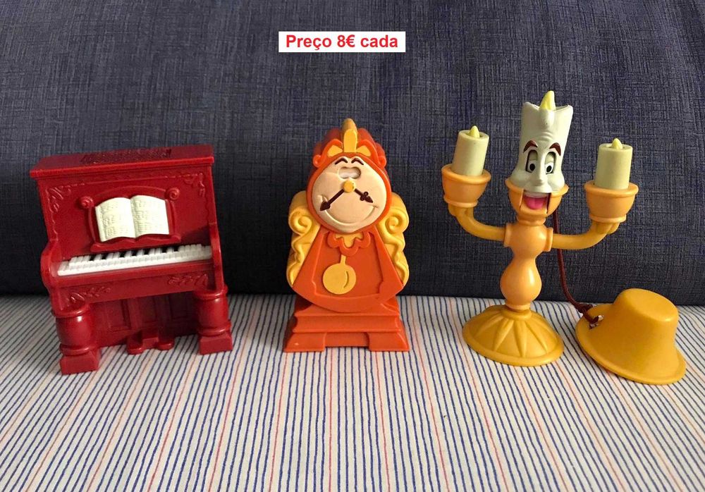 Disney bela e o monstro princesas mcdonalds banda desenhada coleçao