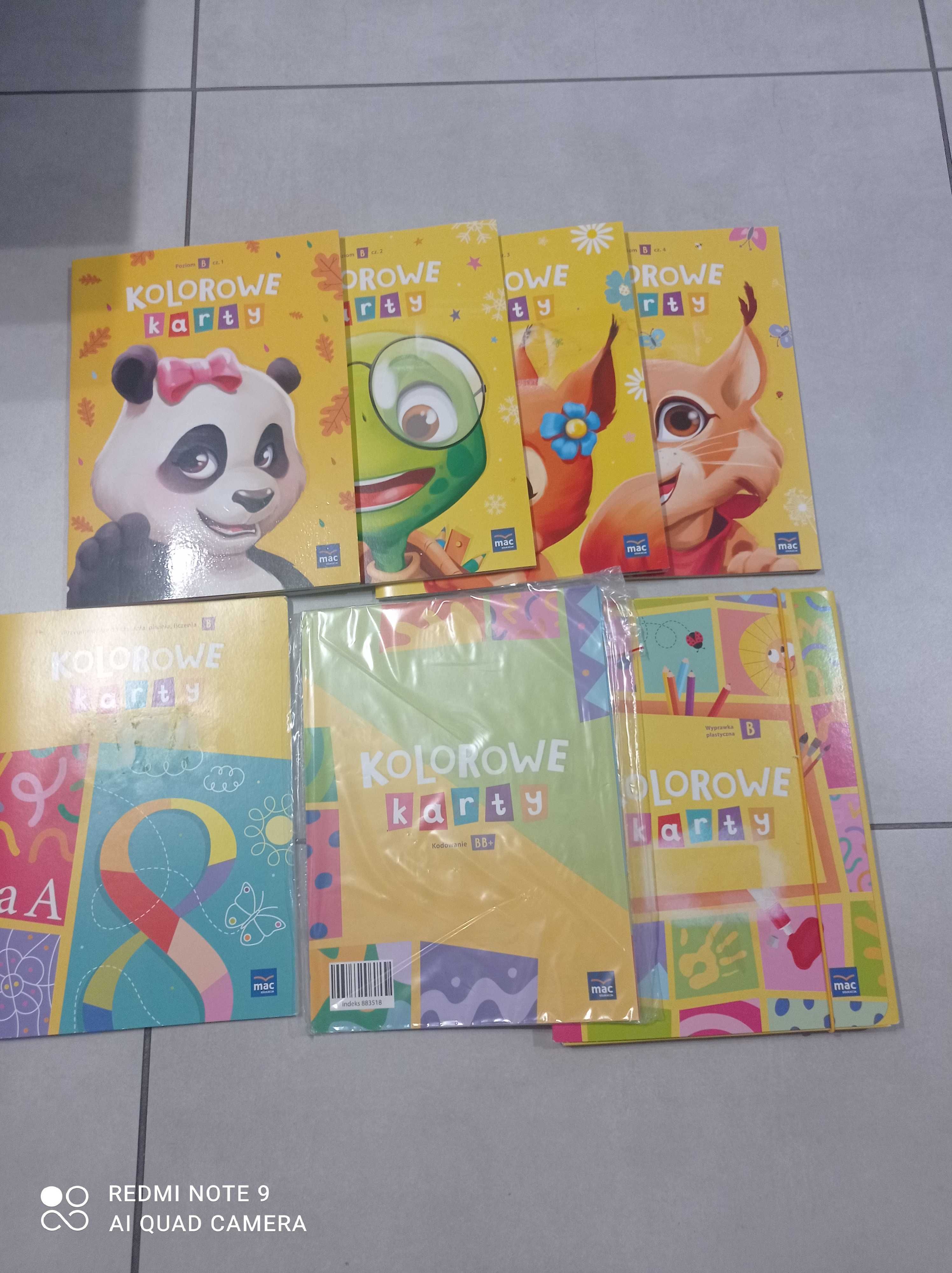 Kolorowe karty książki dla dzieci