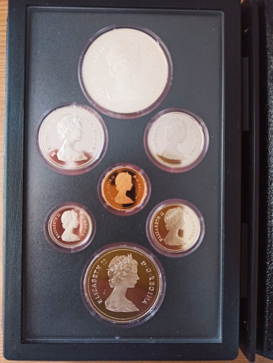 Monety mennicze Royal Canadian Mint Coin Set 1982 Elżbieta II RCM