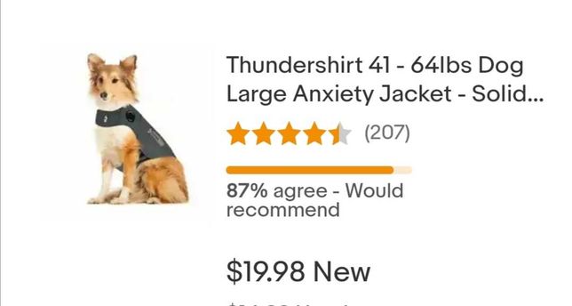 Одежда для собак фирмы thunder shirt