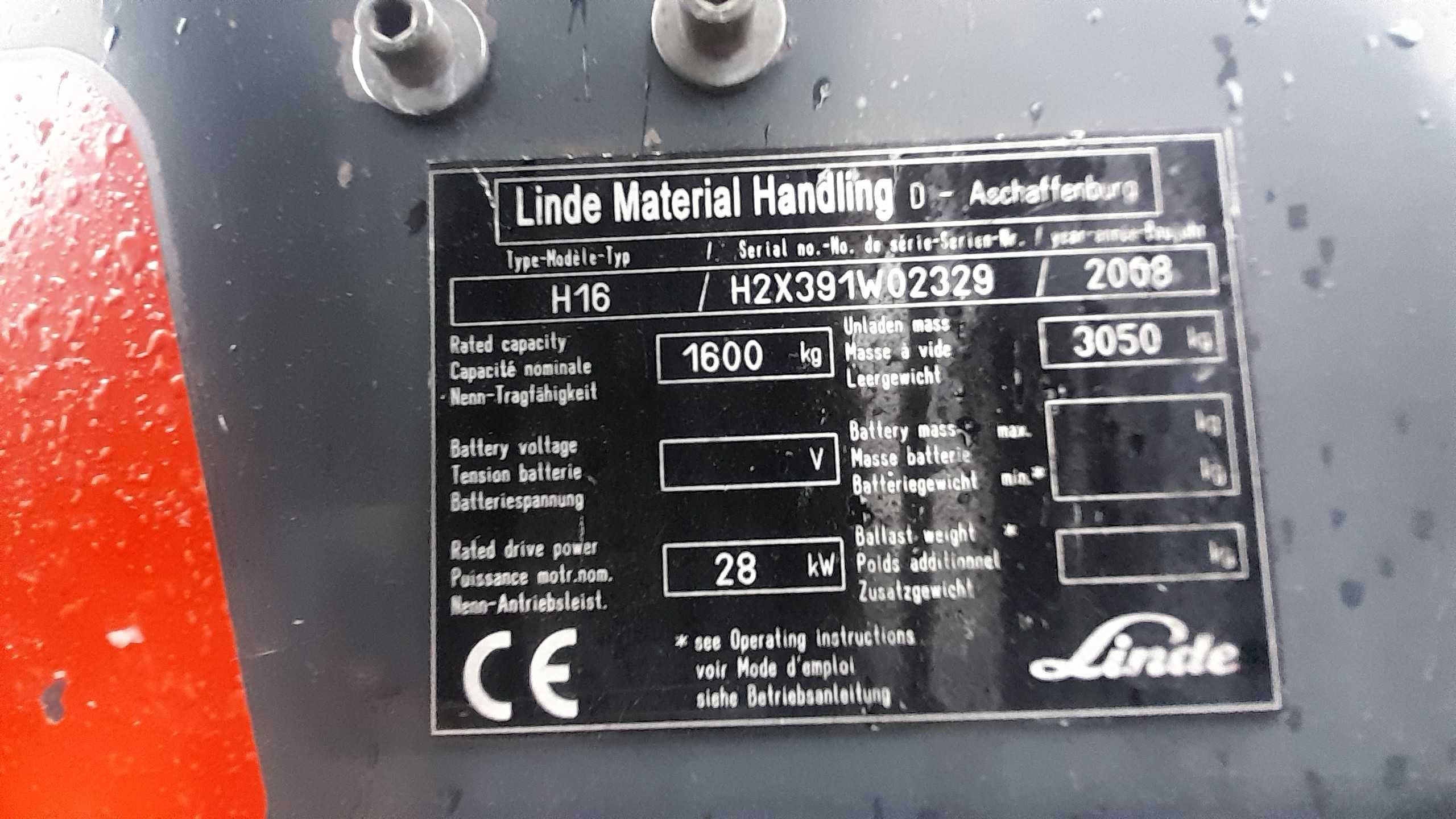 Wózek widłowy Linde H16