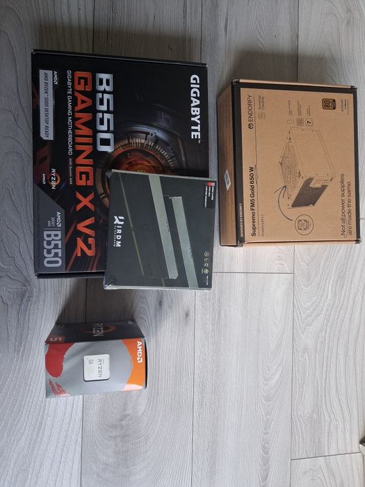 Plyta glowna(nowe), ram(nowe) zasilacz650w, proc. Ryzen5 3600