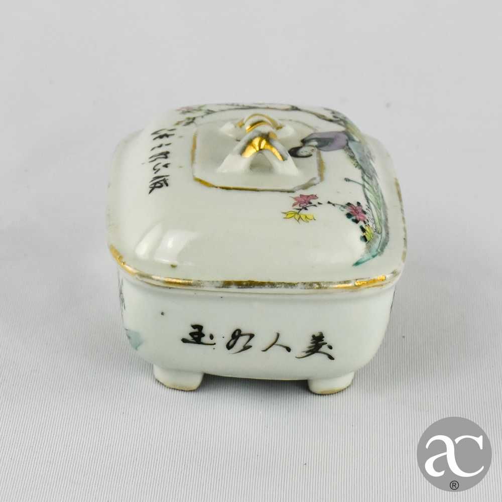 Caixa Saboneteira Porcelana da China, Período Daoguang, séc. XIX