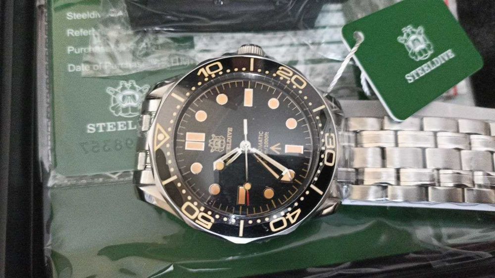 STEELDIVE SD1957  NH35 автоматические мужские часы для дайвинга 300 м