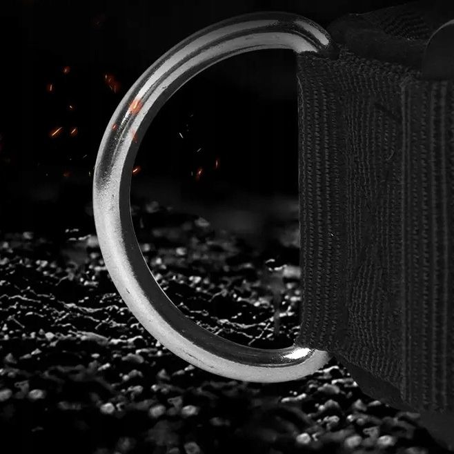 Mega Mocna Solidna Obroża Taktyczna Do Dużego Psa Metalowa Klamra 45-6