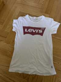 Biały  damski t-shirt levis r. XS