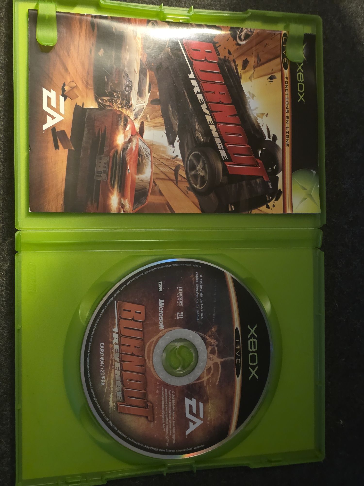 Burnout Revenge - Xbox - Caixa francês, jogo inglês