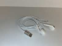 Y001 Słuchawki Przewodowe USB-C Białe Douszne Z Mikrofonem Stereo