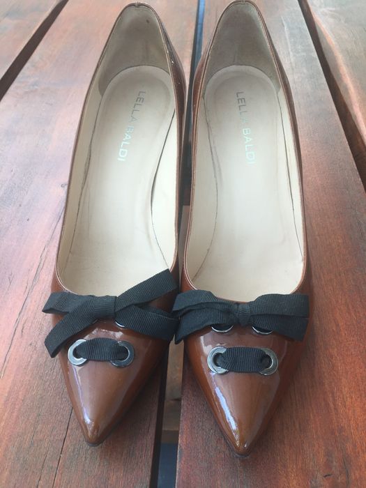 Lella Baldi oryginalne włoskie skóra lakierowana r.40 made in Italy