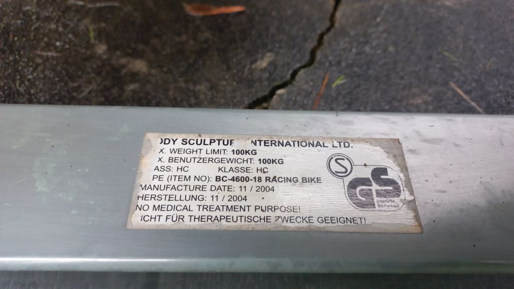 Stary rower spinnigowy BC 4600-18