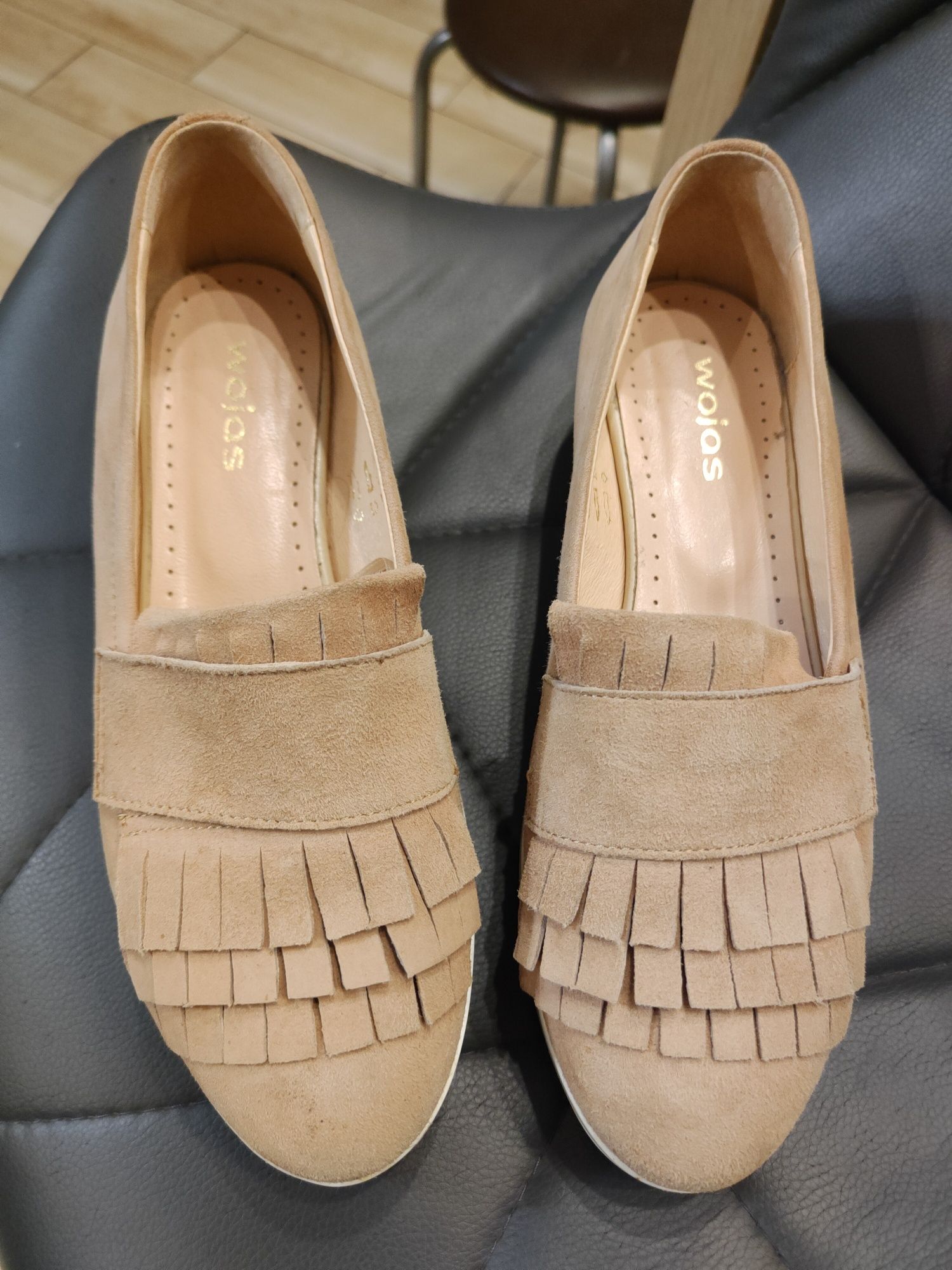 Buty mokasyny loafersy Wojas r.36