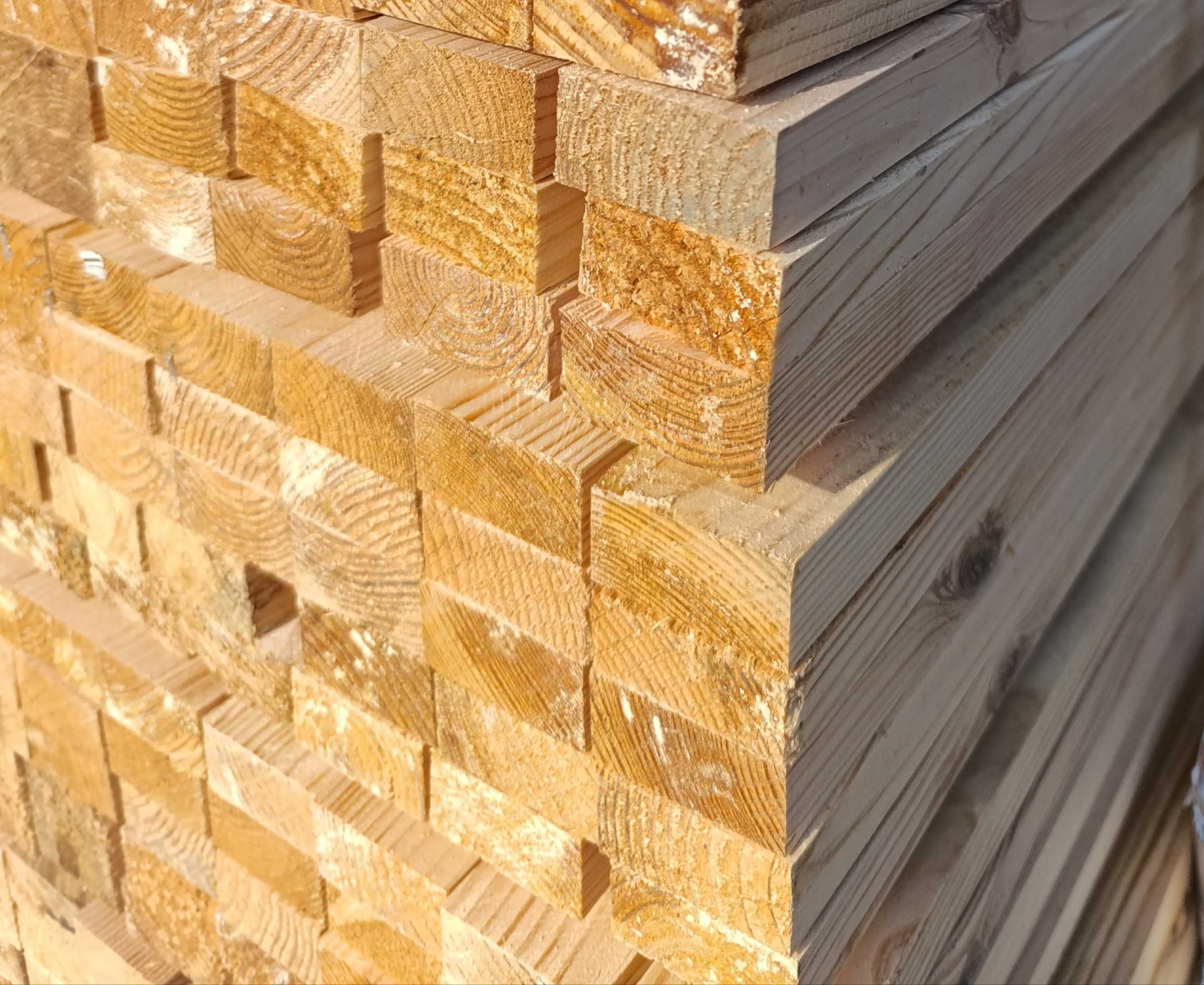Listwa sucha, sosnowa, niestrugana, kontrłata 305x5x2,5