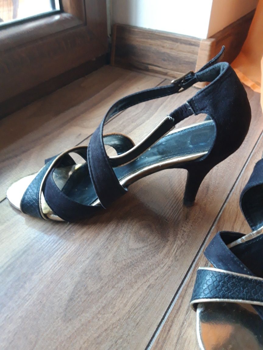 Buty damskie szpilki sandały na obcasie Jennifer 37