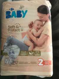 Подгузники baby soft protect 2 размер (3-6кг.) 60 шт.