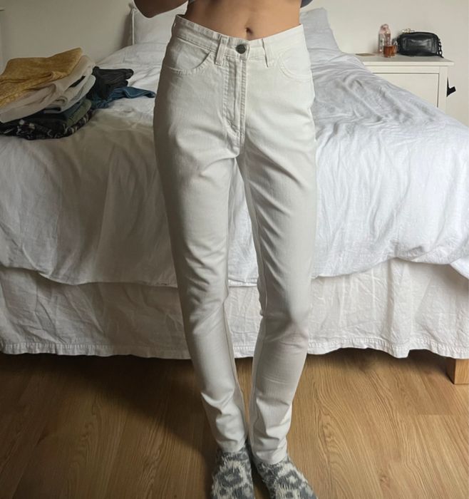 Jake’s spodnie białe spodnie białe S 36 rurki