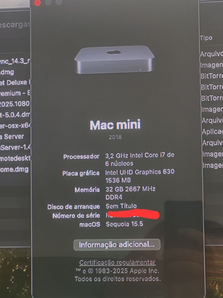 Apple Mac Mini 2018 i7 32Gb