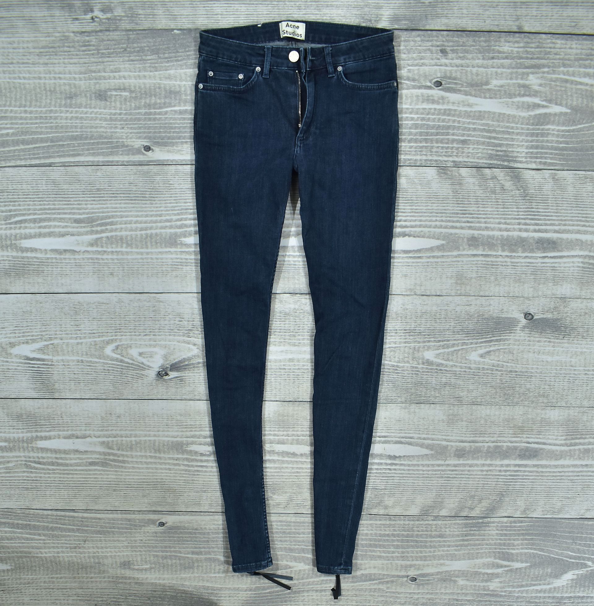 ACNE STUDIOS Skin 5 Pistol Blu Jeansy W26 L34