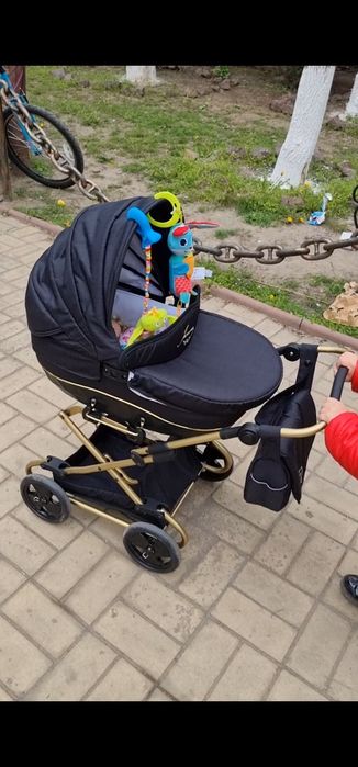 Коляска для ляльки Junama Diamond , візочок для ляльок ,дитяча каляска