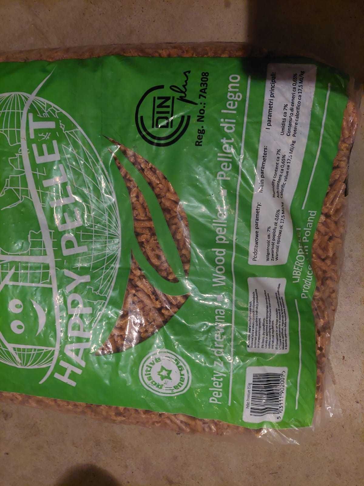 Pelet drzewny Happy Pellet 6 mm 15 kg