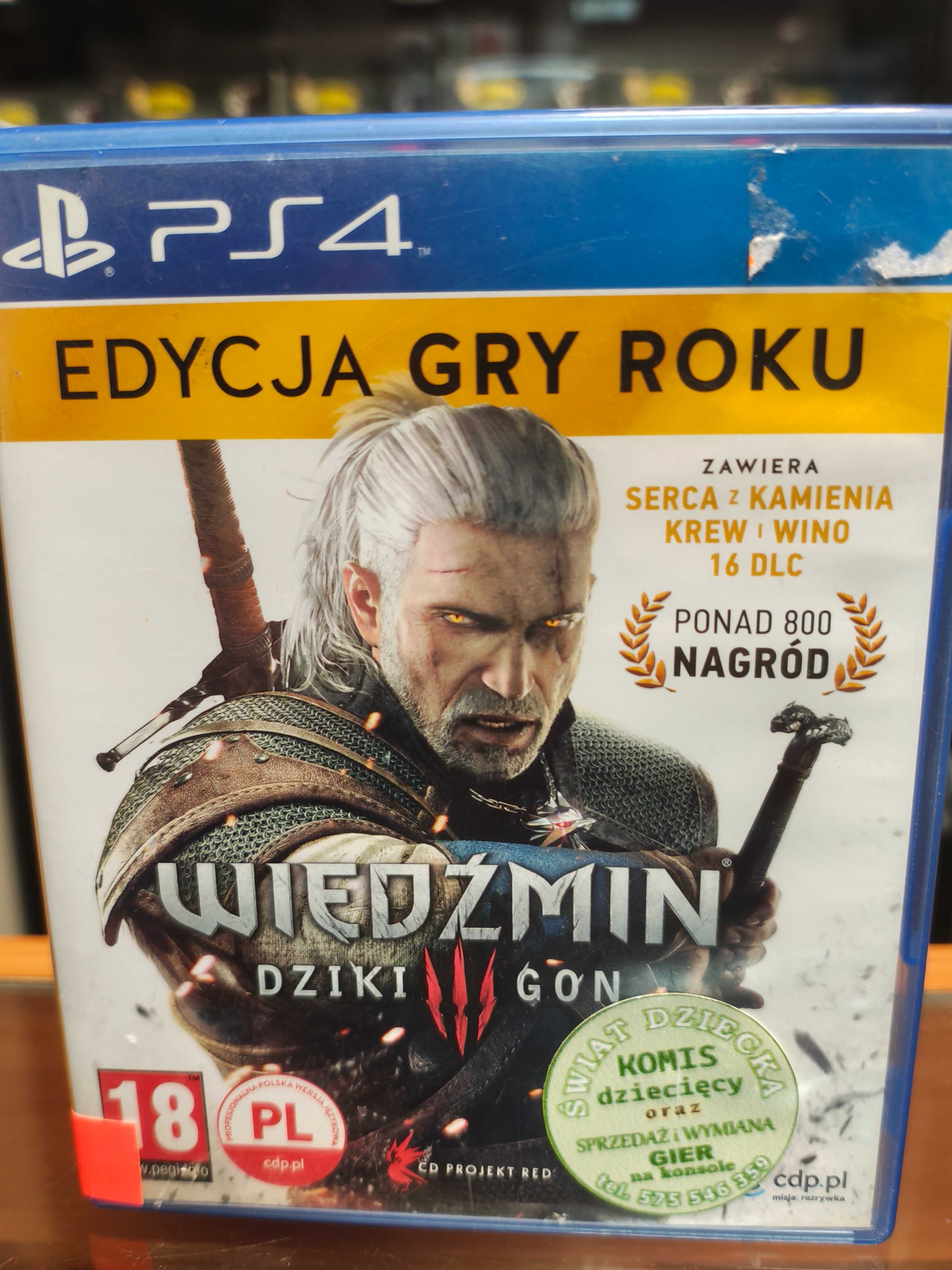 Wiedźmin 3: Dziki Gon PS4 goty, Wysyłka Wymiana