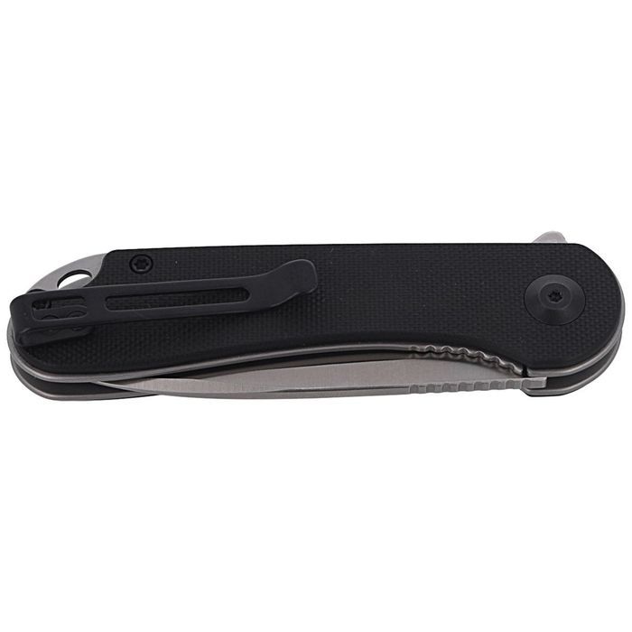 Nóż składany CIVIVI Elementum Flipper Black G10, Satin Finish