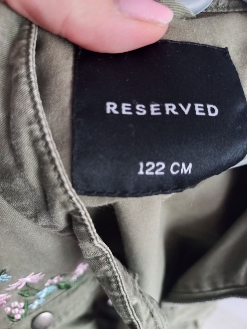 Kurtka reserved 122 zielona khaki jesienna przejściowa