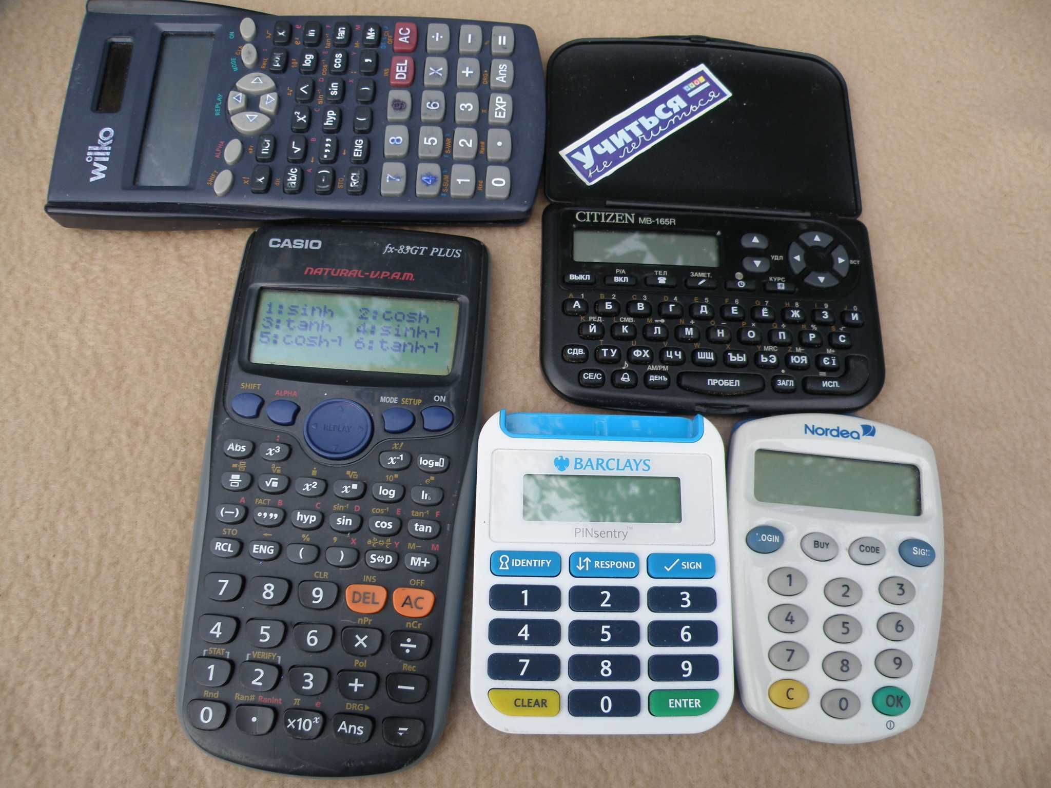 цена за5 Калькулятор Casio fx83GT PLUS, Wilko, Citizen MB-165R, Nordeq
