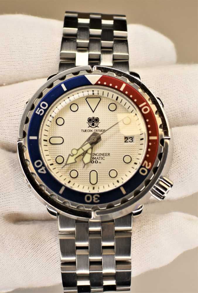 TUEDIX DESIGN tuńczyk zegarek męski automatyczny mechaniczny NH35A