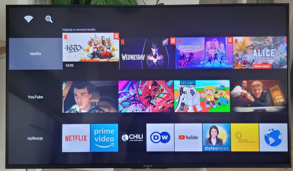 Sony 55" 4K UHD Wifi Netflix YouTube Amazon DVB-T2 HEVC