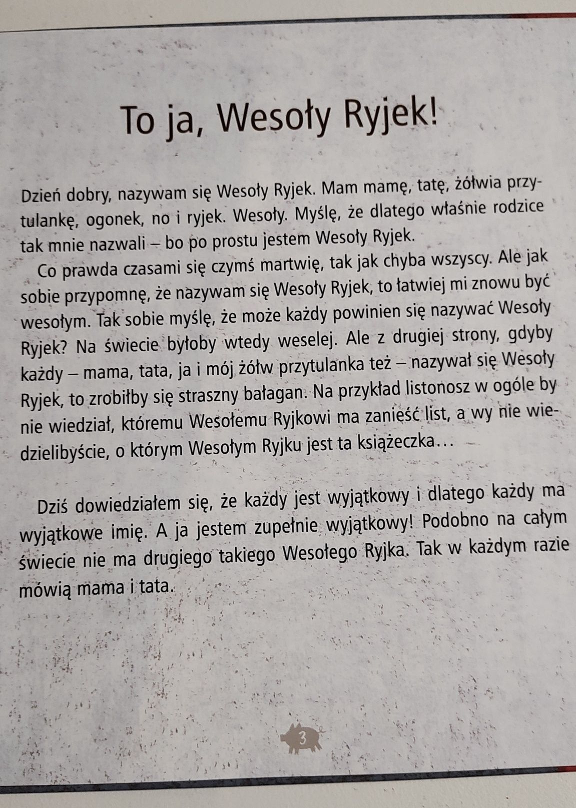 Książka " Wesoły Ryjek"  W. Widłak