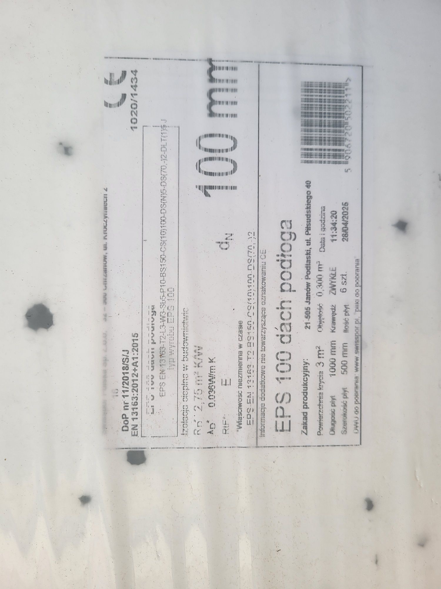 Styropian 10cm, swisspor, eps 100 dach, podloga, 5 paczek,lambda 0,036