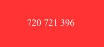 720_721_396 ZŁOTY NUMER ŁATWY EXTRA Reklama Firmy Wizytówka